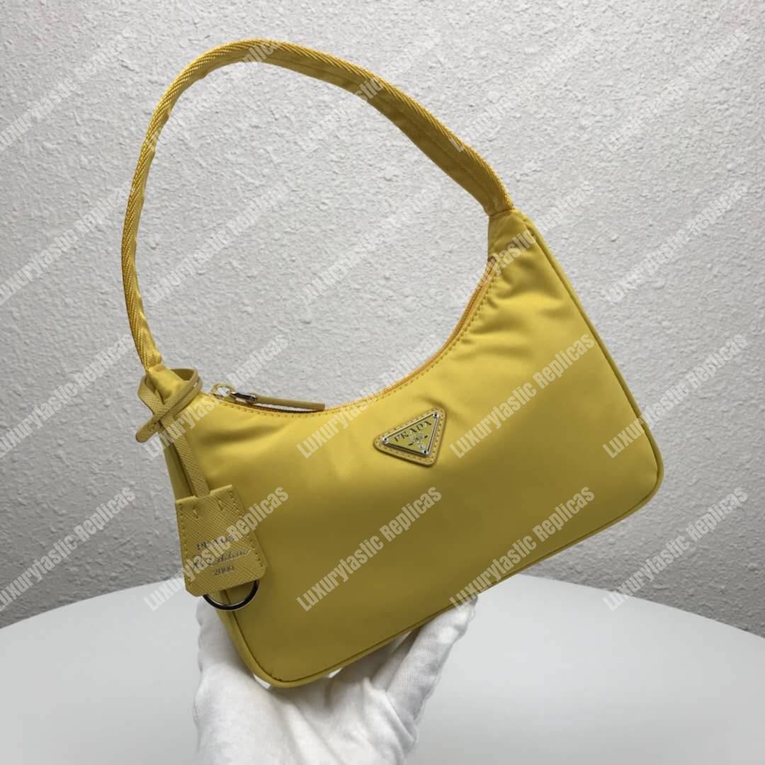 Pra*a re-edition 2000 nylon mini-bag yellow