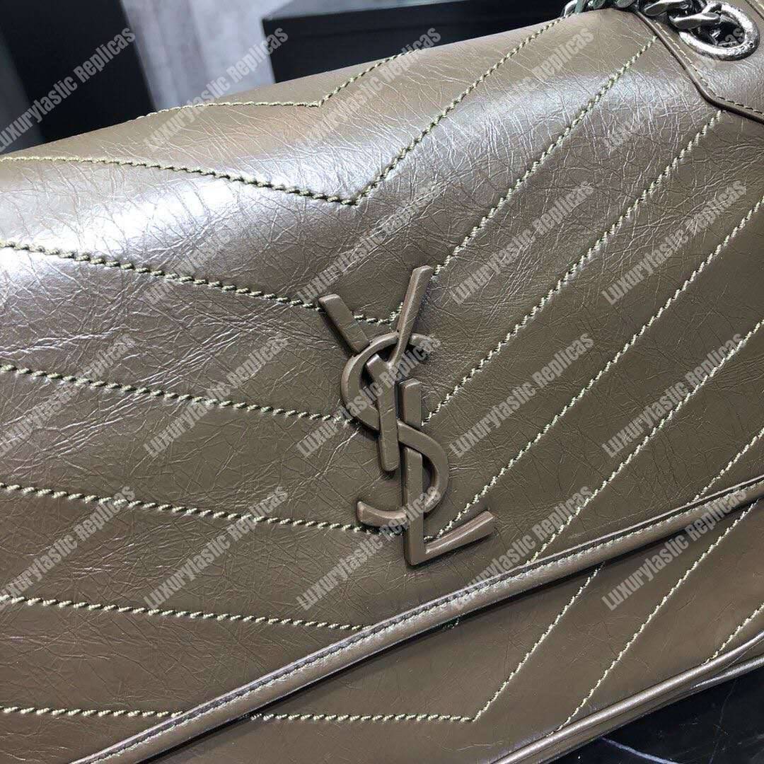 Saint Laurent Niki Medium In Vintage Leather Light Taupe