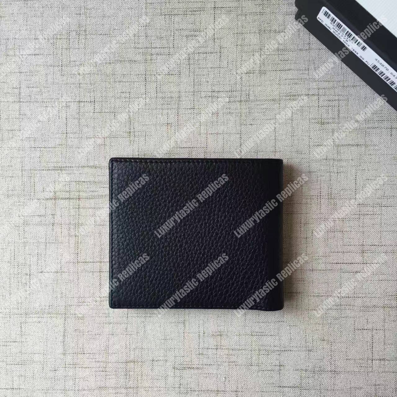 G*u*i leather bi-fold wallet black