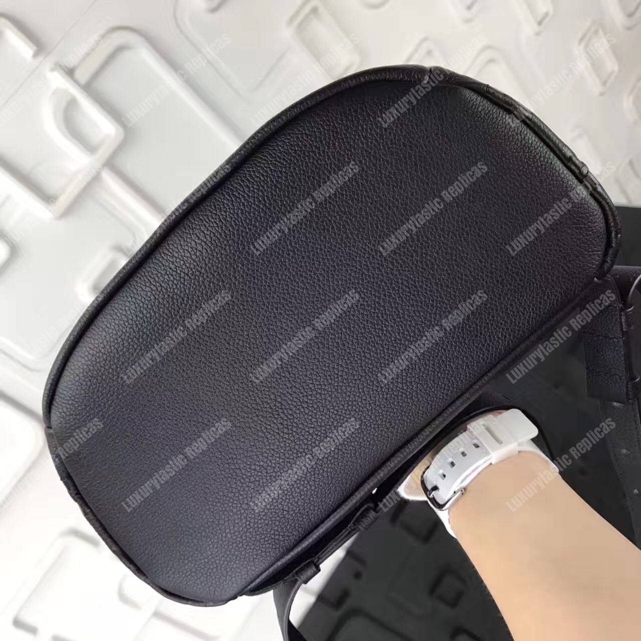 LV Sorbonne Backpack Monogram Empreinte Leather Noir