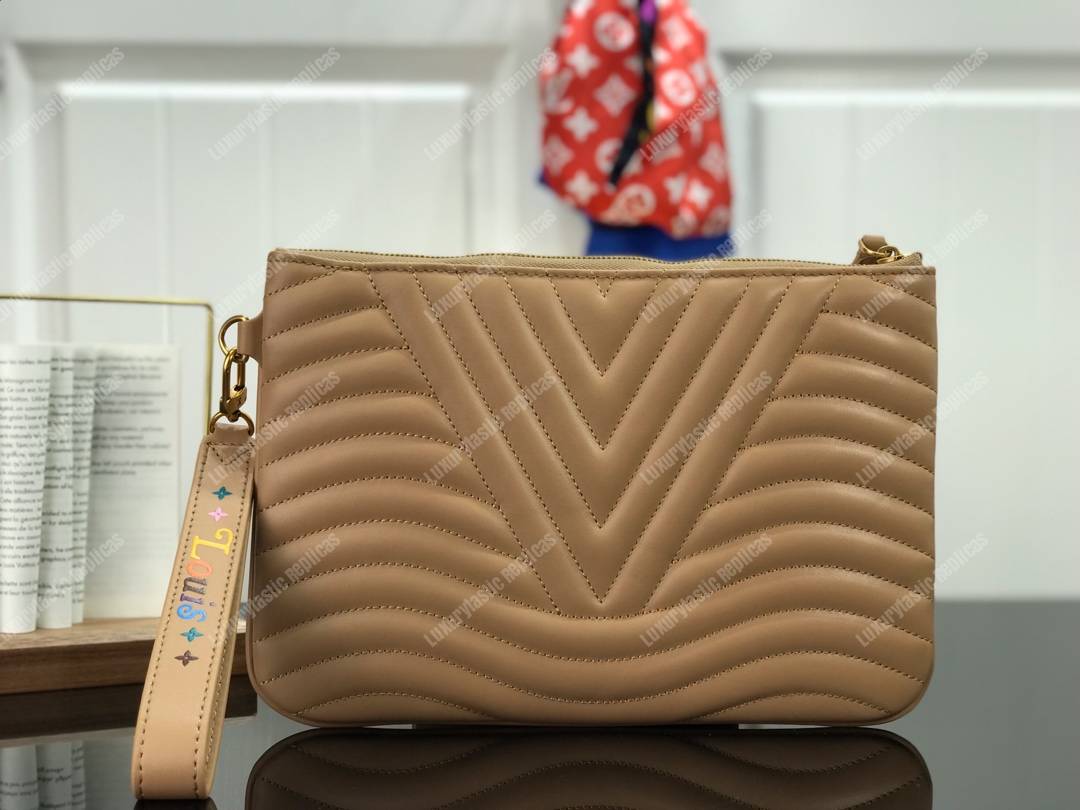 LV New Wave Zip Pochette Noisette Brown