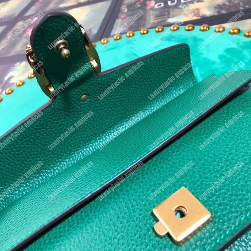 G*u*i dionysus leather small bag emerald green