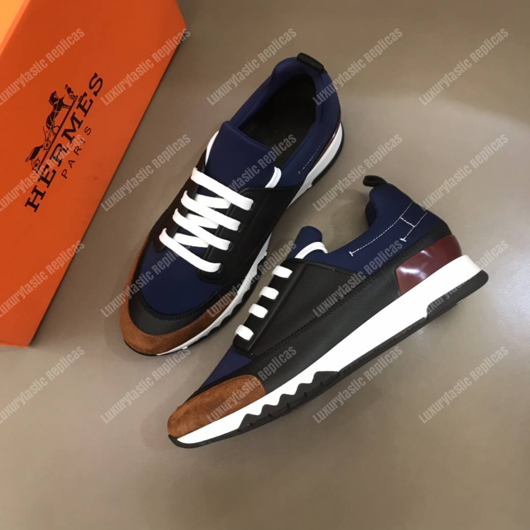 H**mes stadium sneaker blue/black