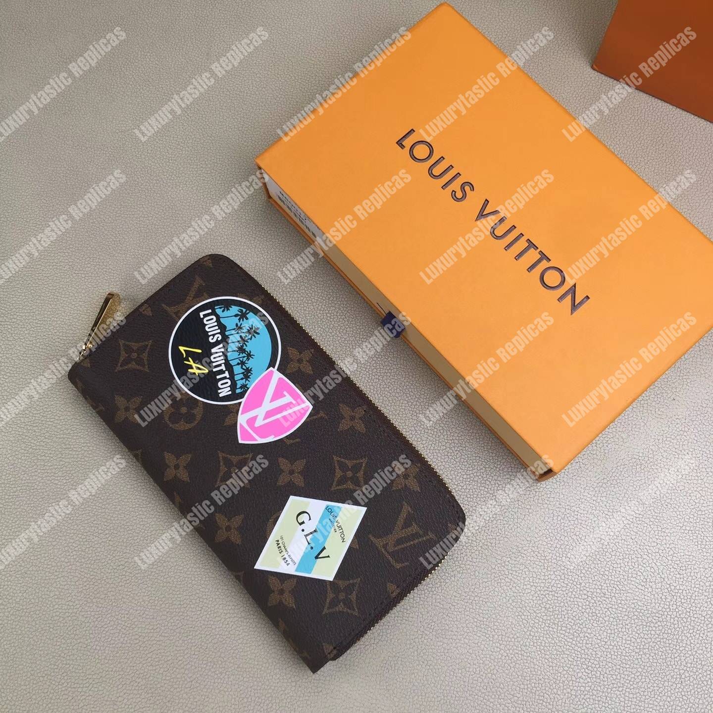 LV Zippy Wallet My LV World Tour Monogram Fuchsia