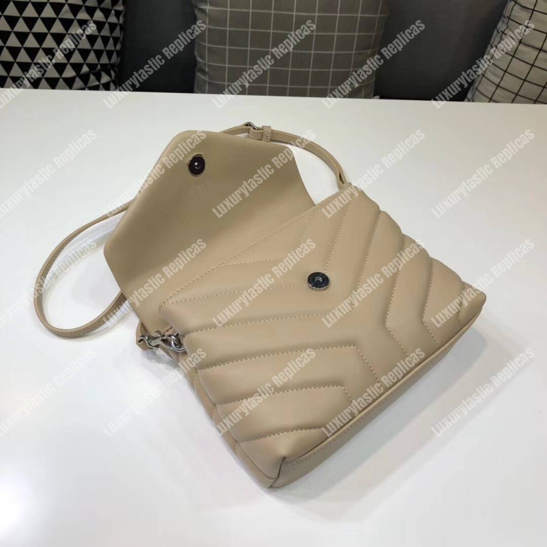 Saint Laurent Loulou Toy Bag In Matelassé “Y” Leather Powder