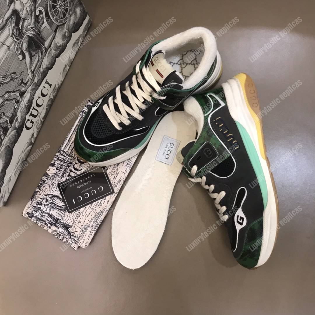 G*u*i ultrapace sneaker green/grey lining