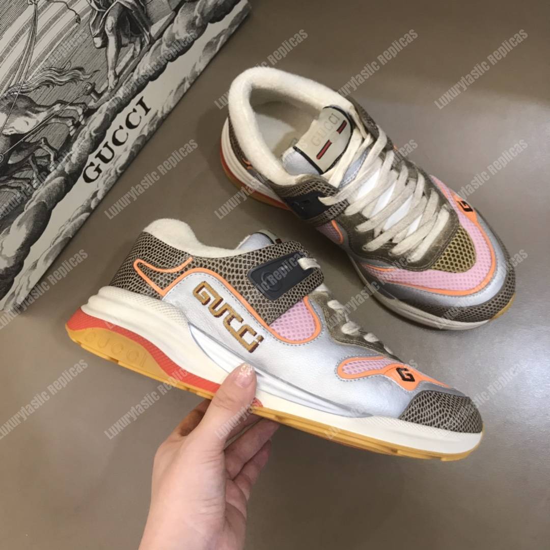 G*u*i ultrapace sneaker grey tejus printed leather
