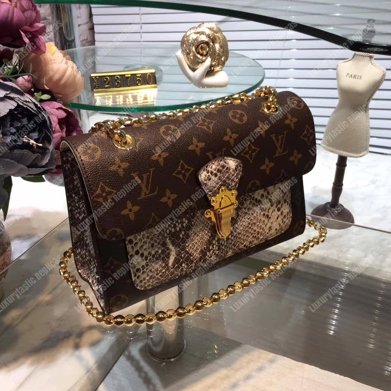 LV Victoire Bag Python