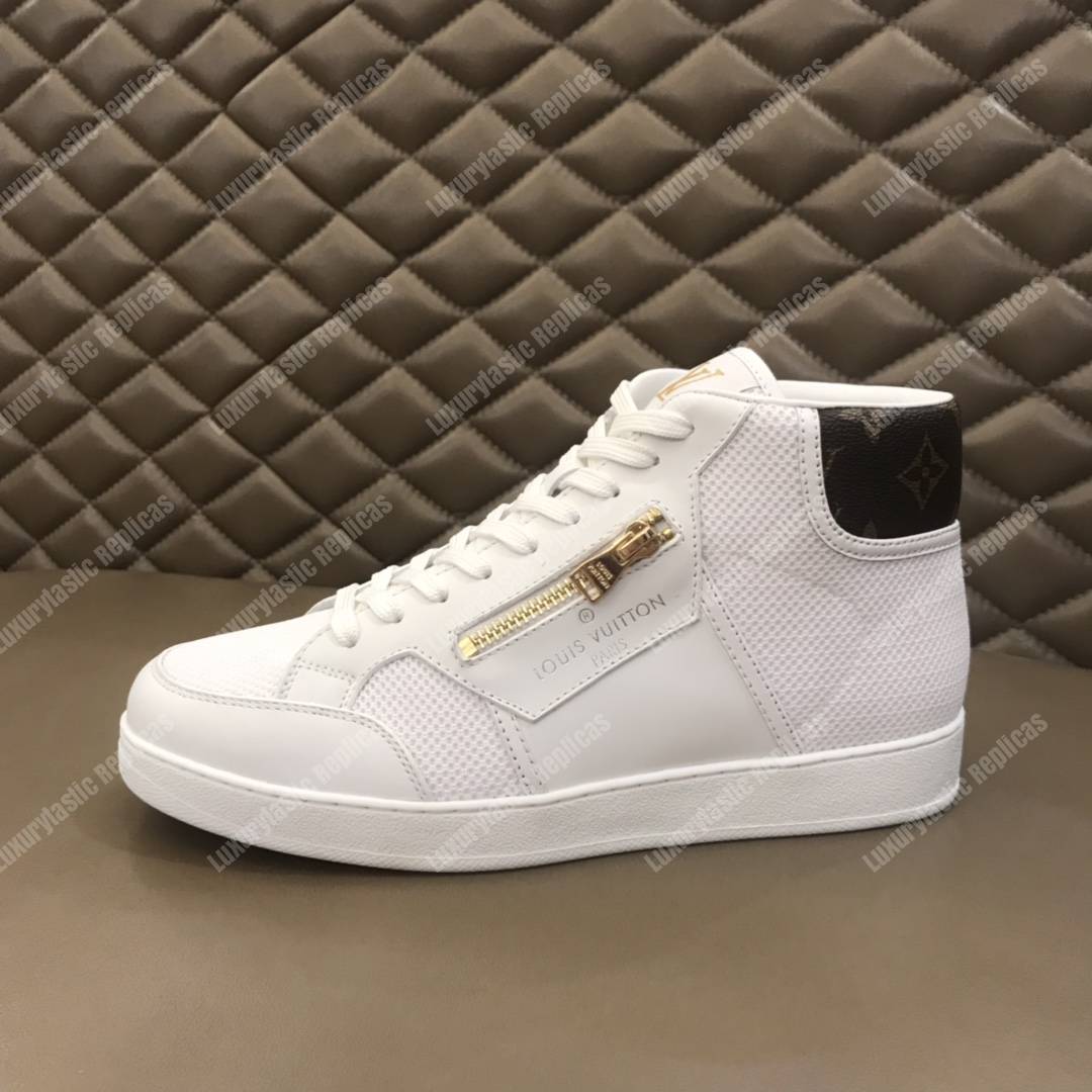 LV Rivoli Trainer Boots White