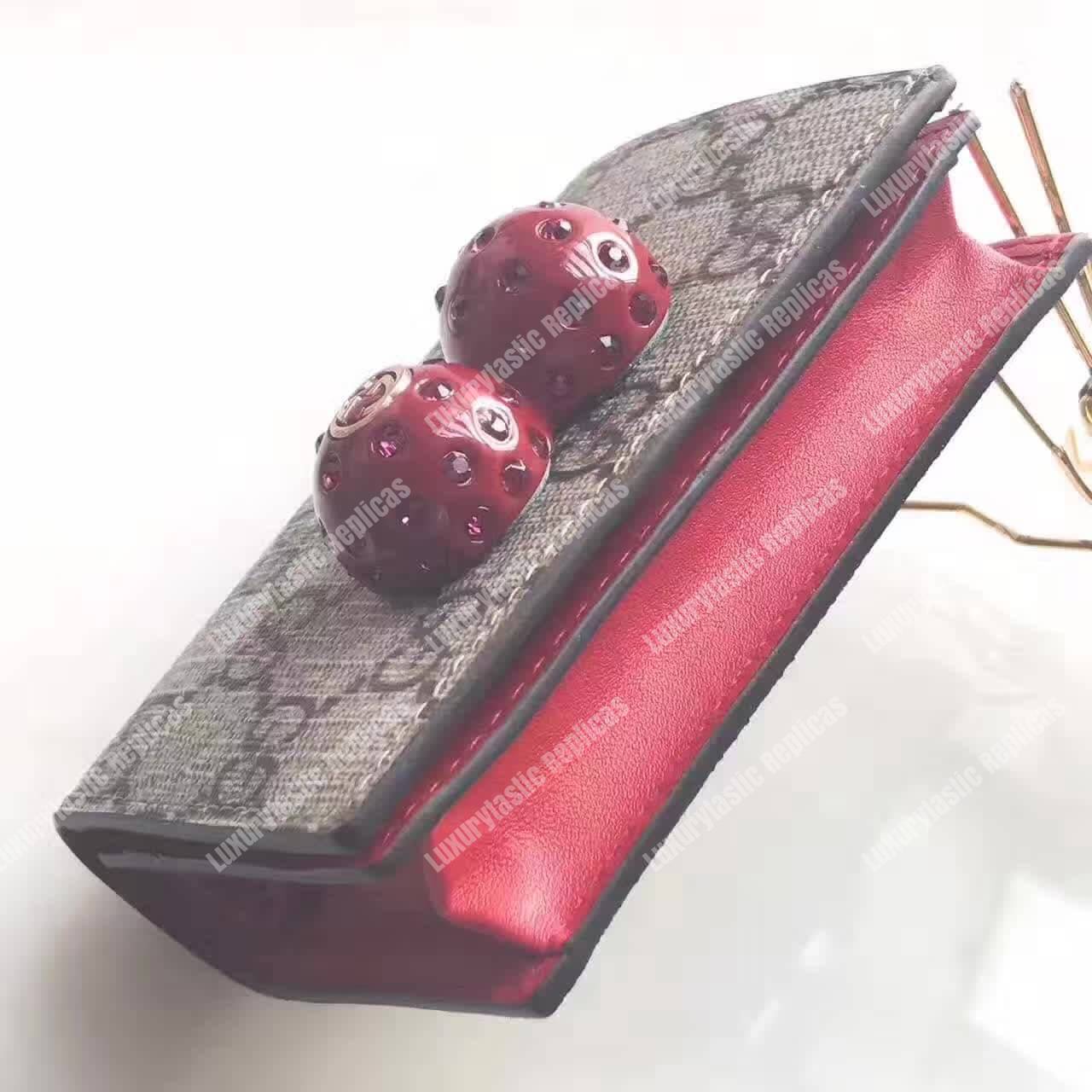 G*u*i gg sup*e card case with cherries