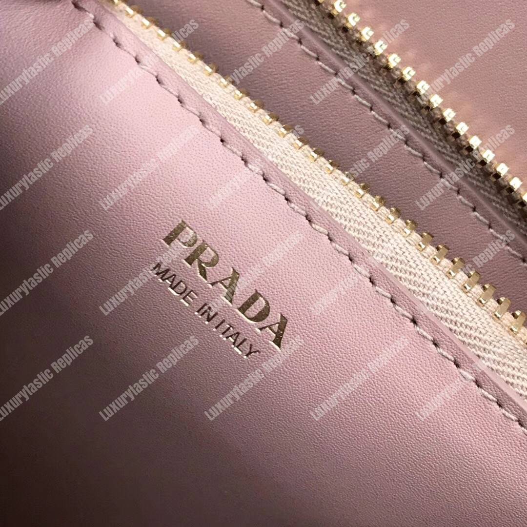 pra*a monoCh*0me saffiano leather bag magnolia