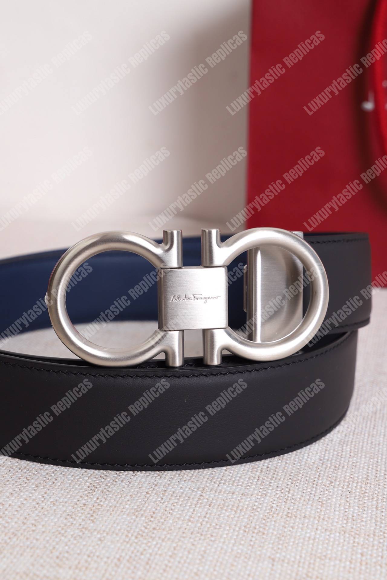 Salvatore Ferragamo Adjustable and Reversible Gancini Belt