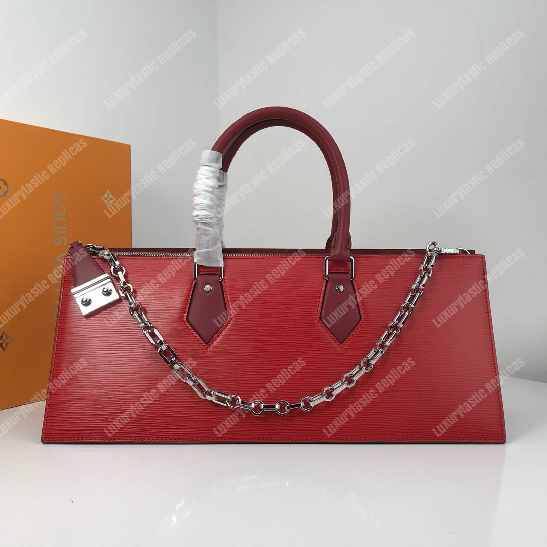 LV Epi Sac Tricot Bag Rubis