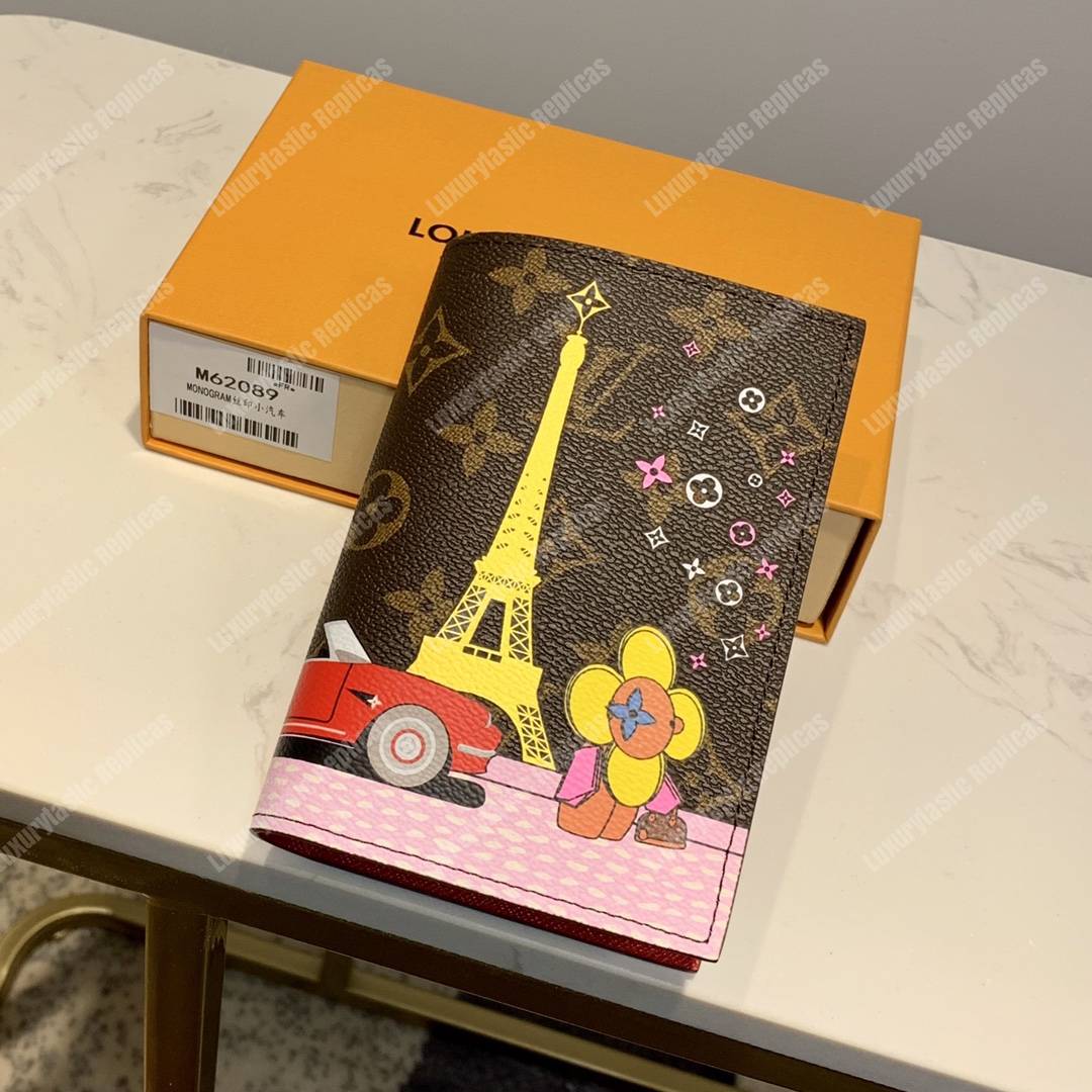 LV Passport Cover Monogram Eiffel Tower