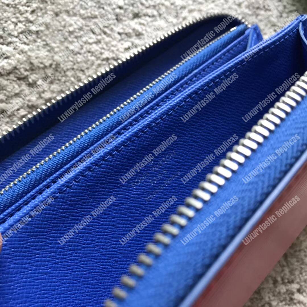 LV Zippy Wallet Epi Leather Coquelicot
