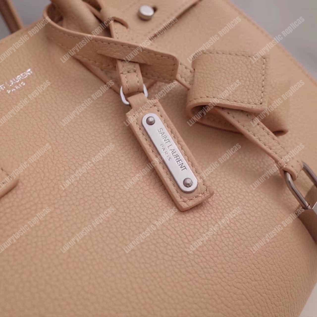 Saint Laurent Sac De Jour Baby Grained Leather Cream