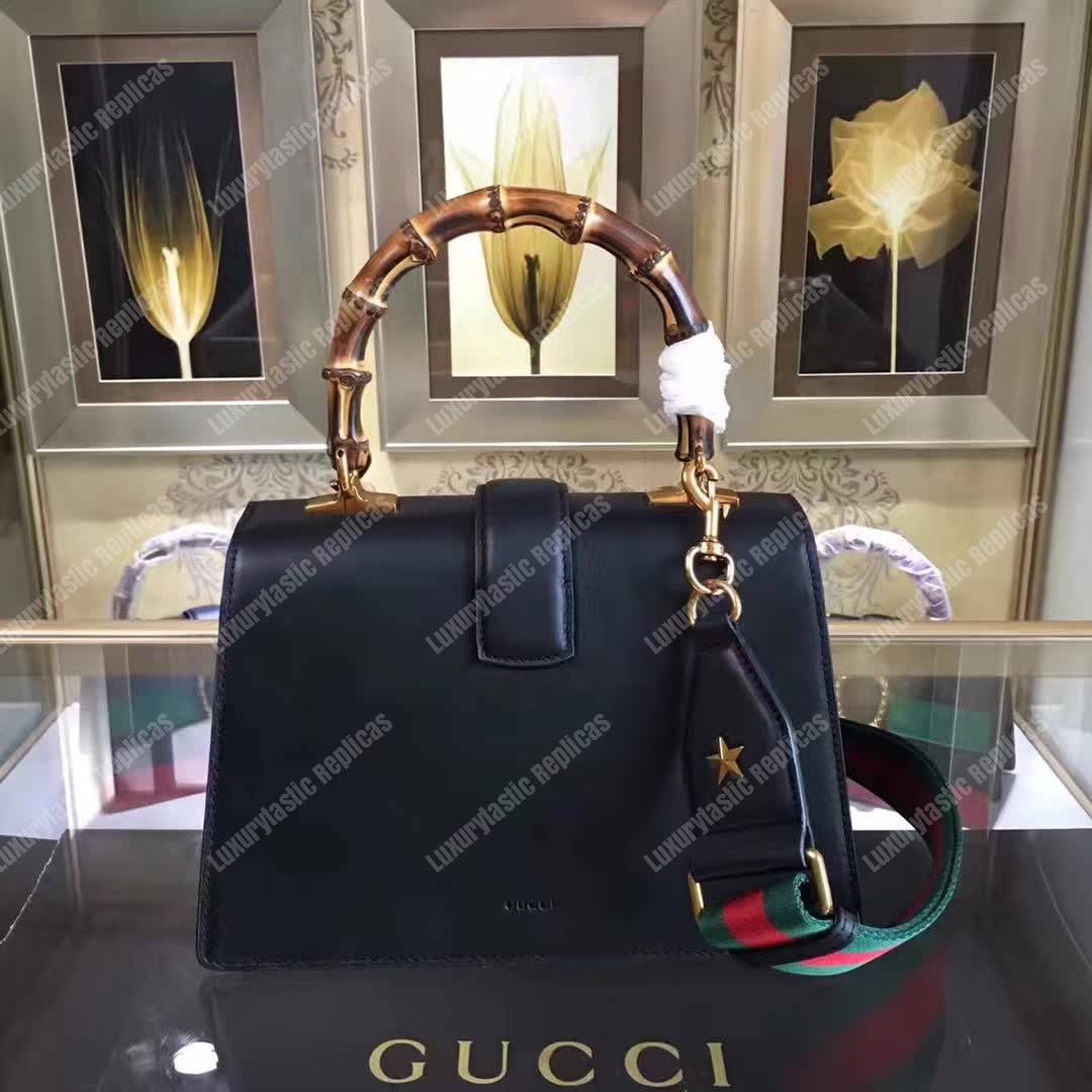G*u*i dionysus medium top handle bag black