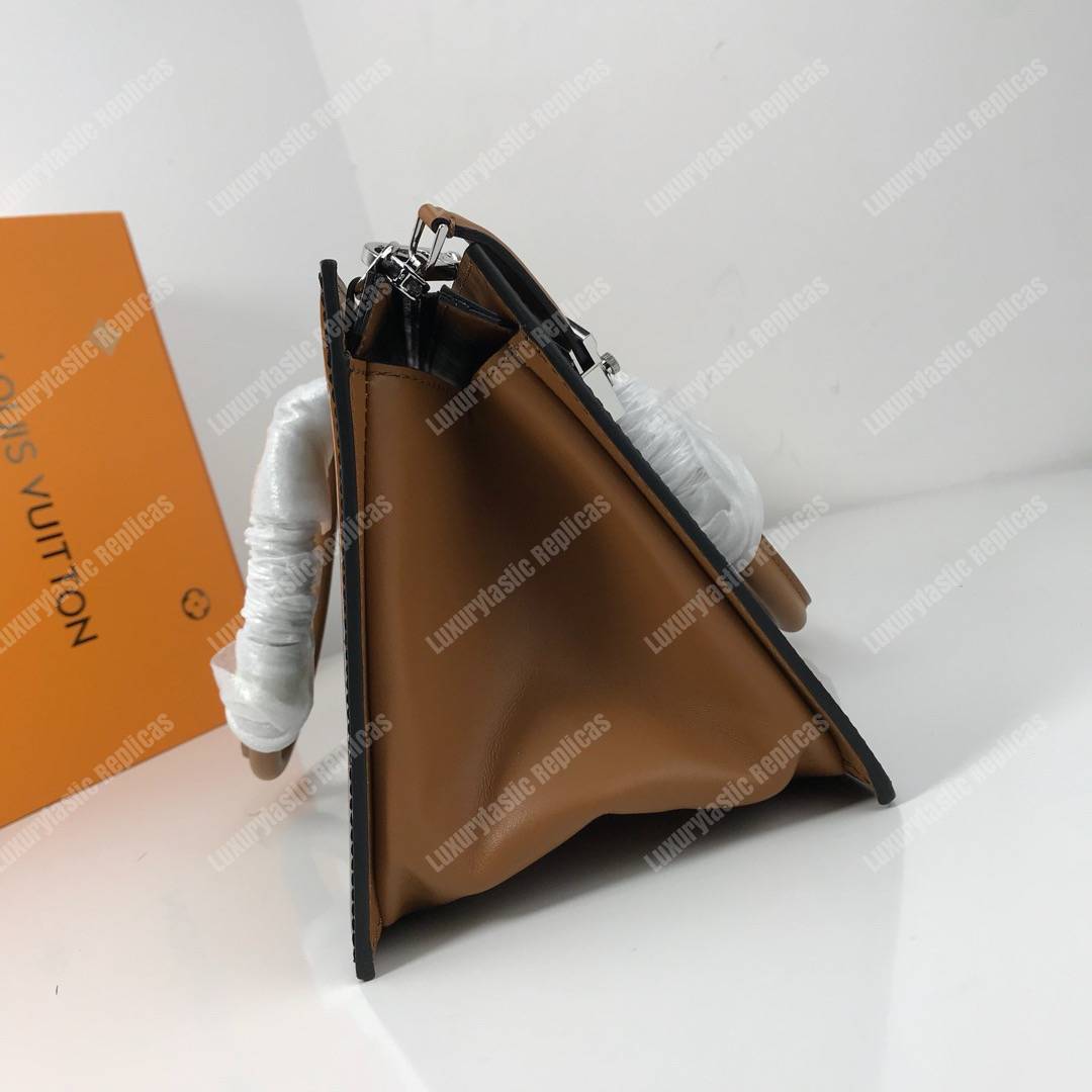 LV Monogram Vernis Sac Tricot Bag Black