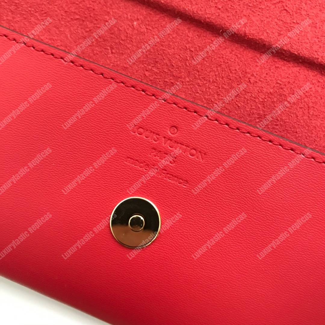 LV Woody Glasses Case Monogram Red