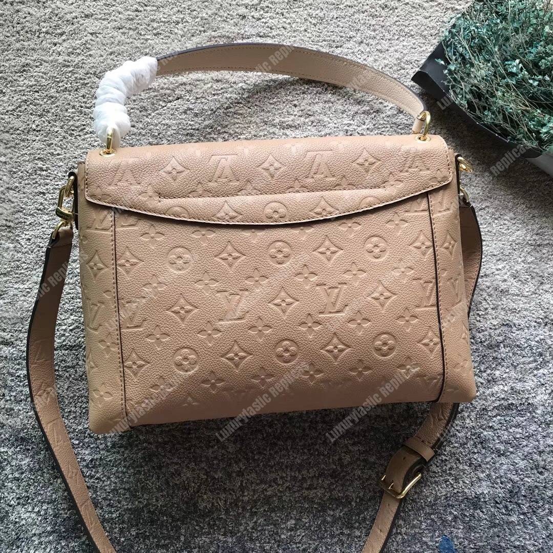 LV Blanche MM Monogram Empreinte Leather Papyrus Creme