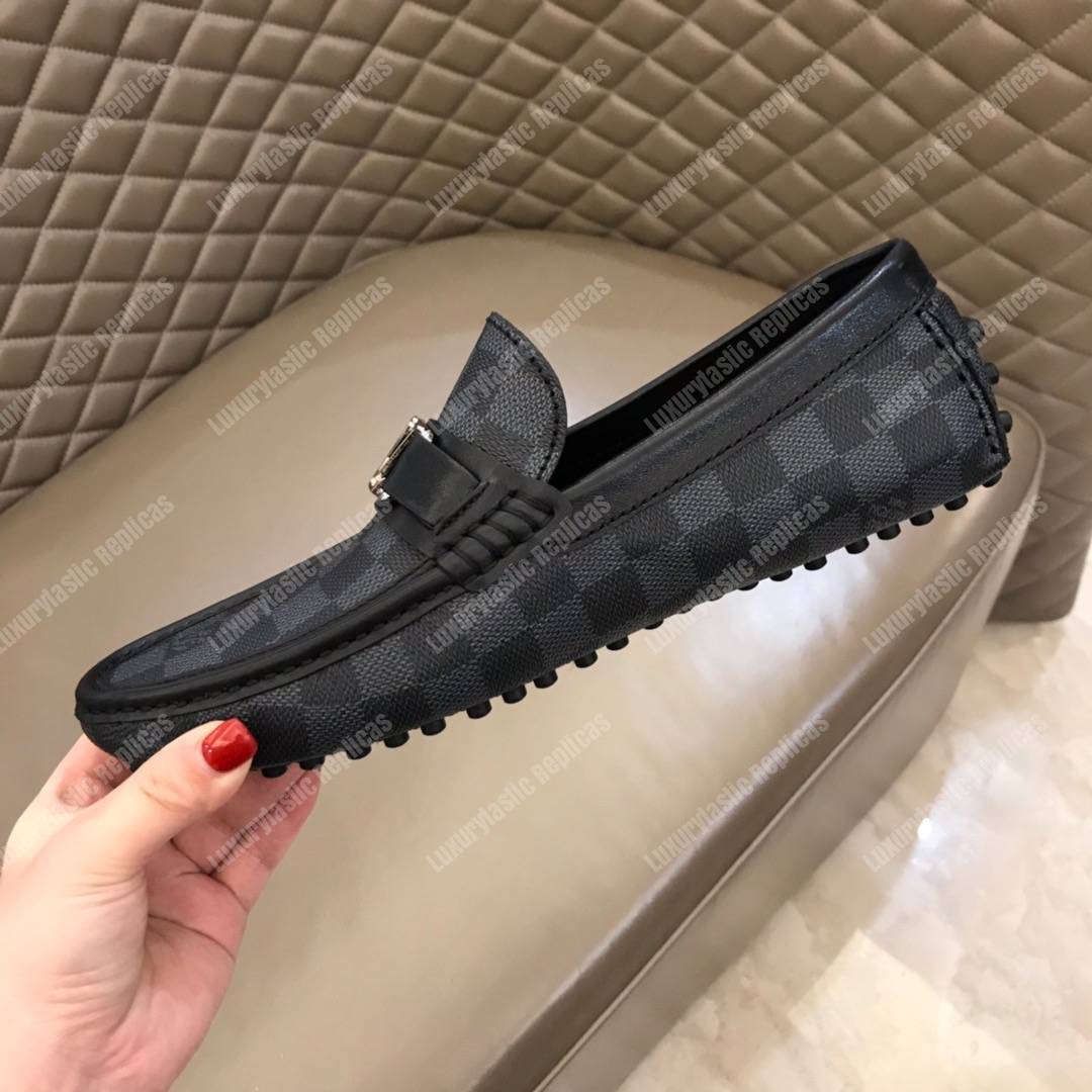 LV Hockenheim Mocassin Damier Graphite