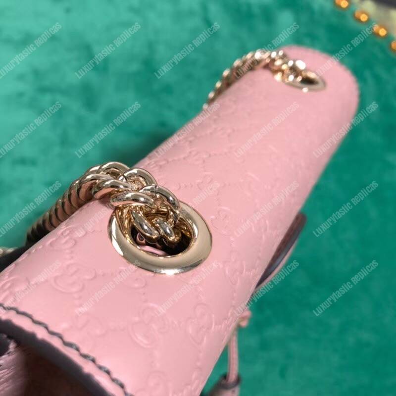 G*u*i emily mini micro G*u*issima bag light pink