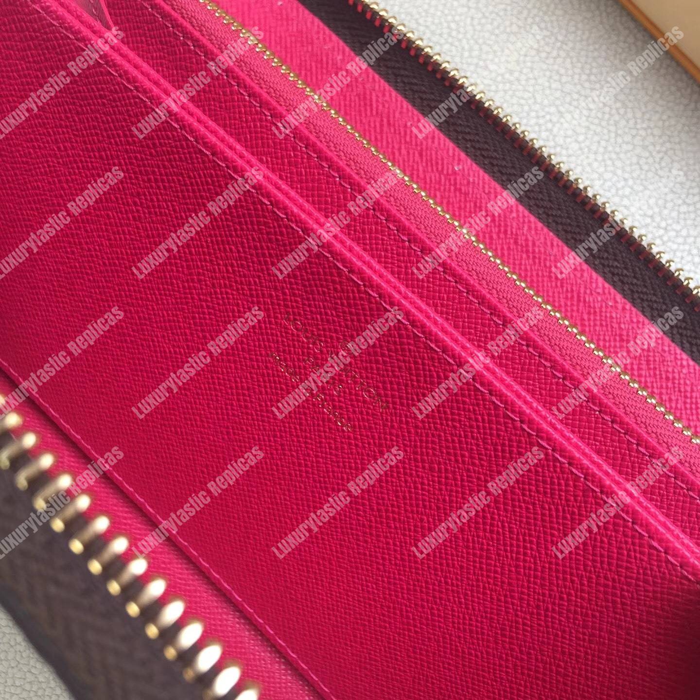 LV Zippy Wallet My LV World Tour Monogram Fuchsia