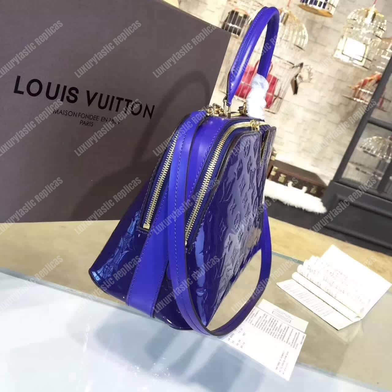 LV Melrose Monogram Vernis Blue
