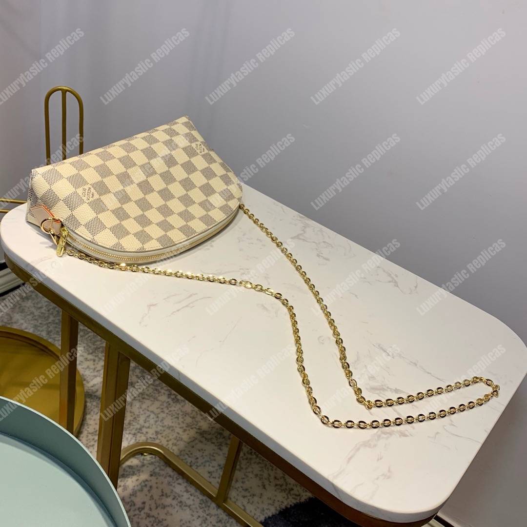 LV Cosmetic Pouch GM Damier Azur Canvas