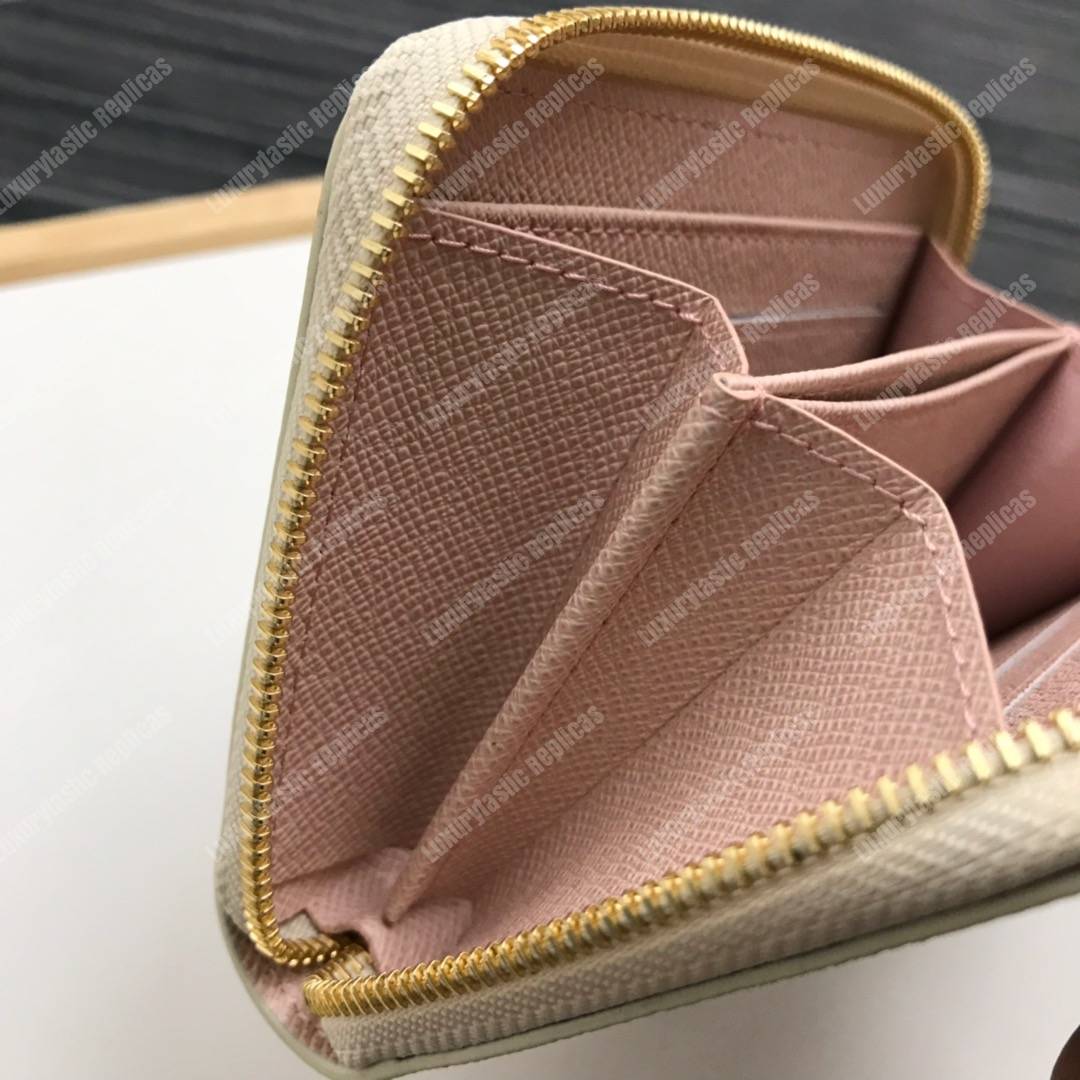 LV Zippy Coin Purse Damier Azur Beige