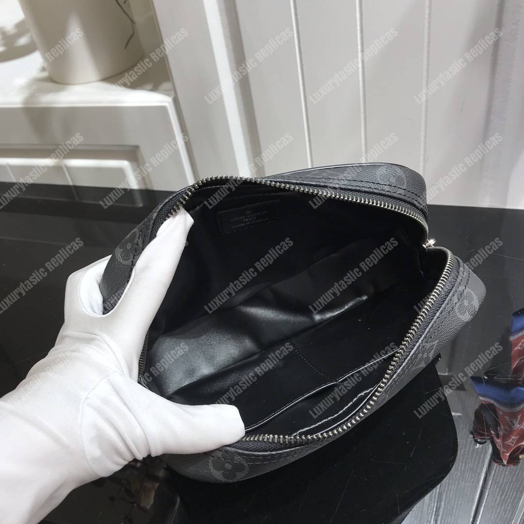 LV Toilet Pouch PM Damier Graphite Canvas
