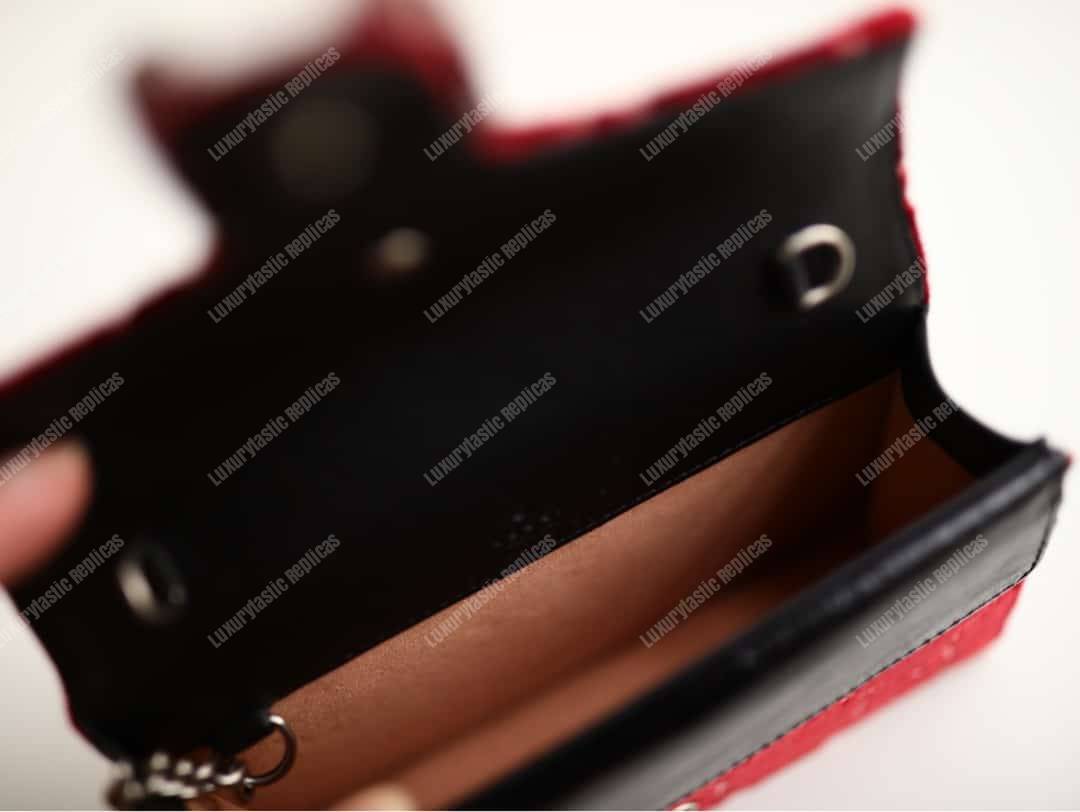 G*u*i dionysus gg velvet super mini bag red