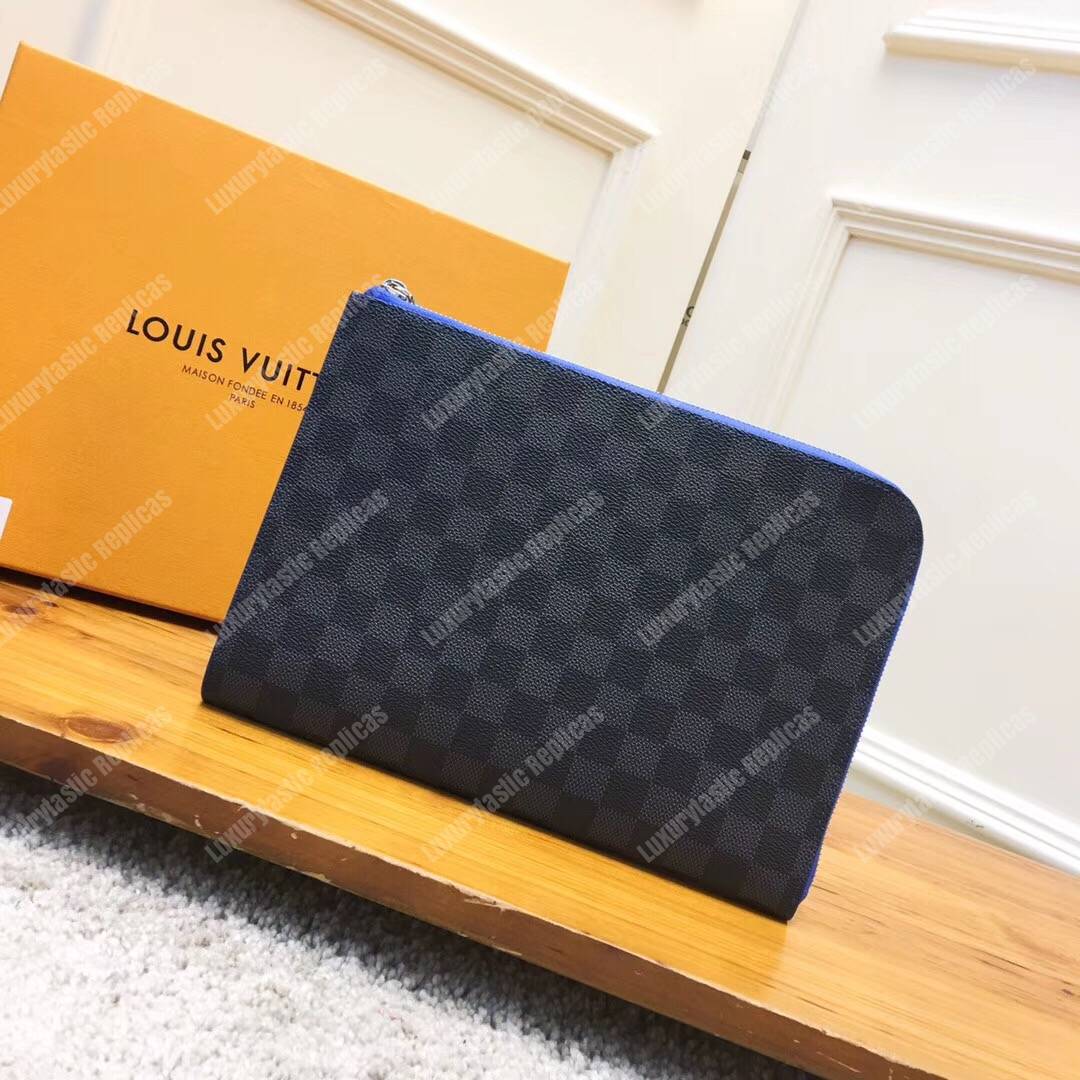 LV Pochette Jour PM Damier Graphite Blue