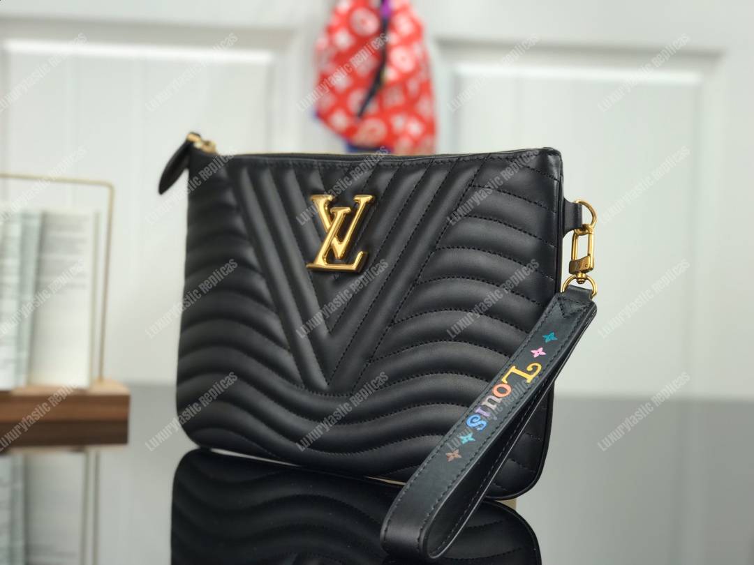 LV New Wave Zip Pochette Ecarlate red
