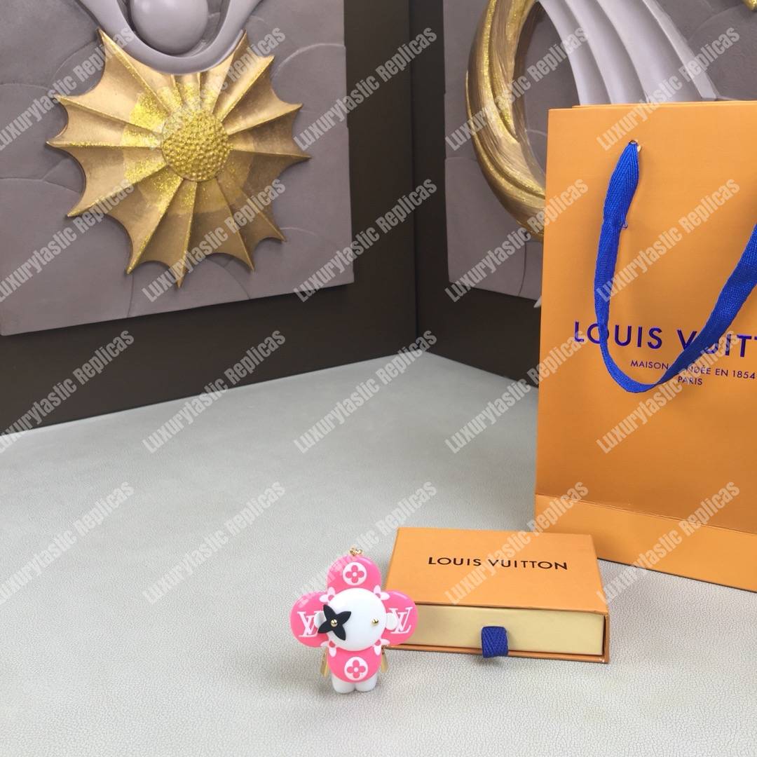 LV Vivienne Monogram Giant Bag Charm and Key Holder Pink