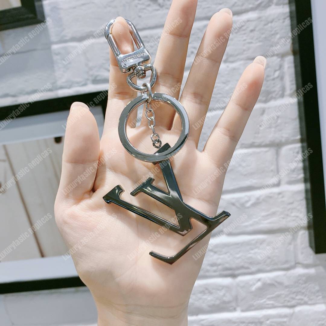 LV Capucines Strass Bag Charm And Key Holder Black
