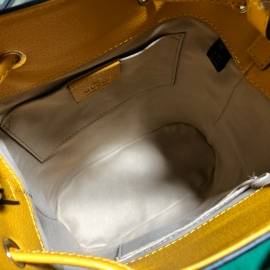 G*u*i ophidia gg flora small bucket bag yellow