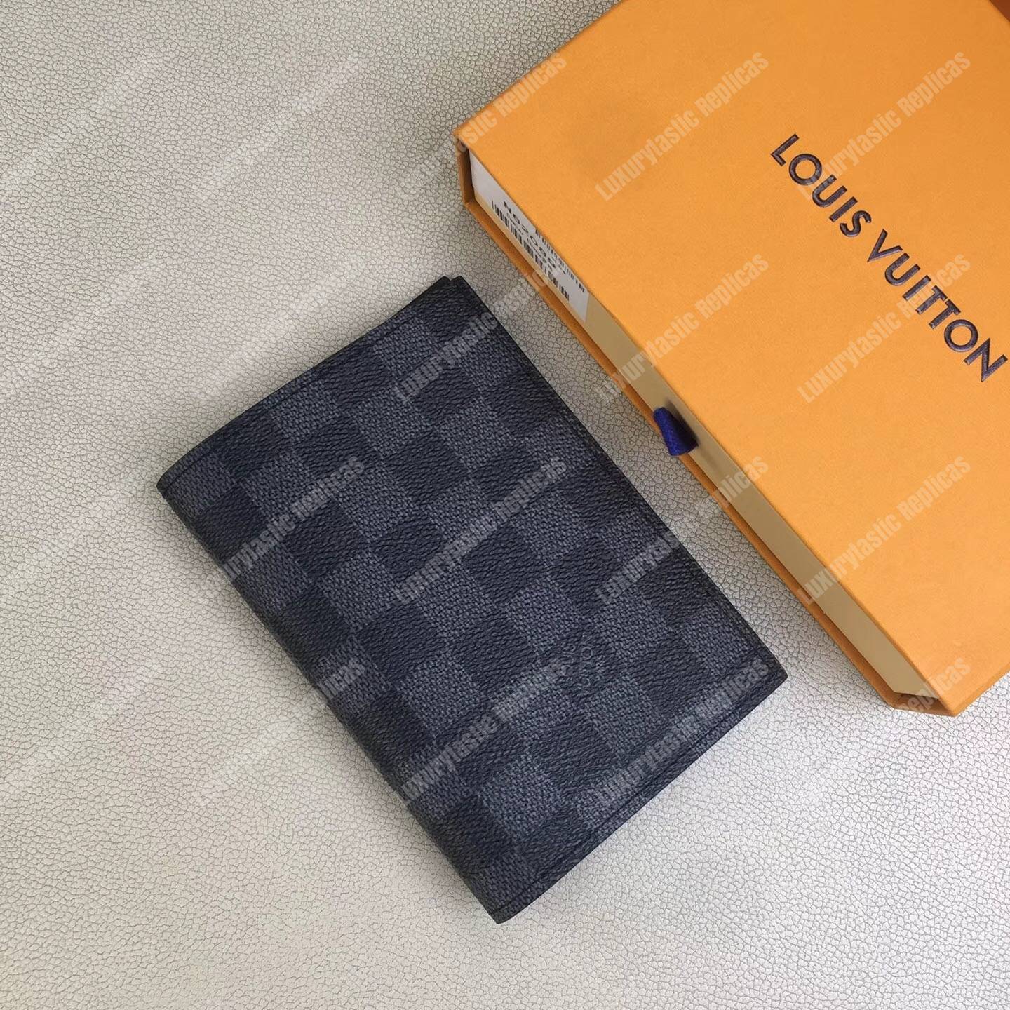 LV Passport Cover Damier Graphite Canvas