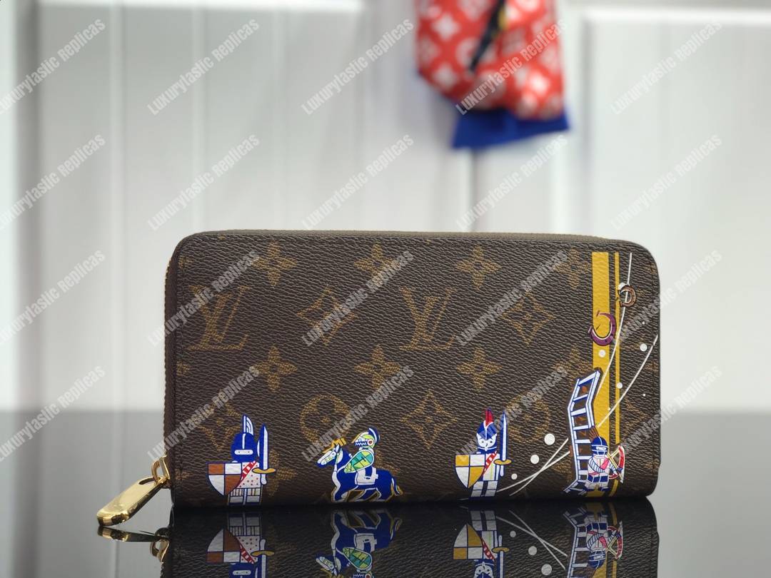 LV Knight Zippy Wallet Monogram Canvas