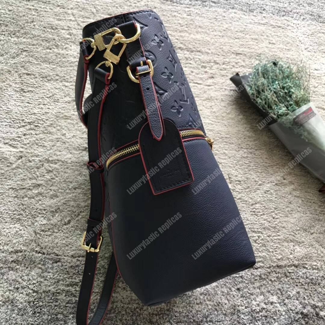 LV Melie Designer Monogram Leather Marine Rouge