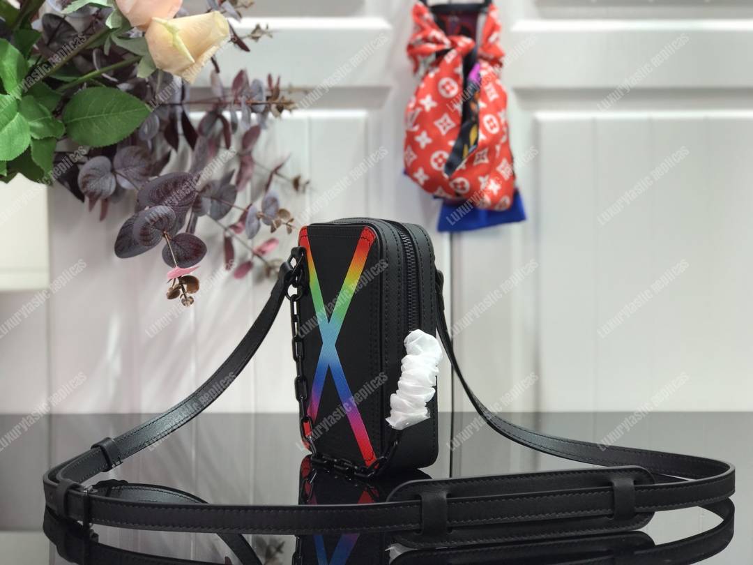 LV Abloh Danube Messenger Taiga Leather