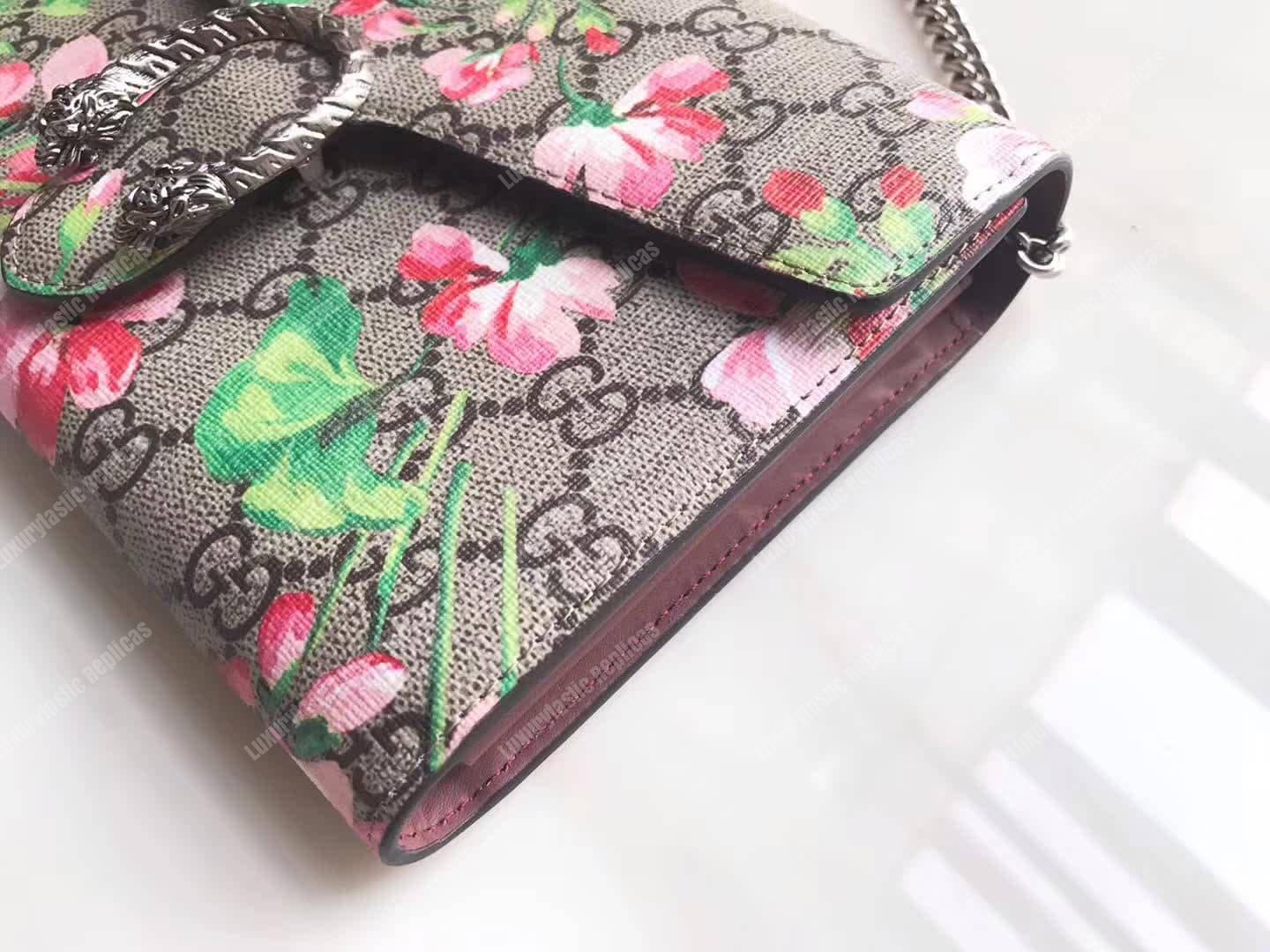 G*u*i dionysus blooms print mini chain bag