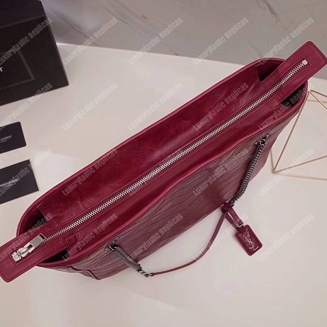 Saint Laurent Large Niki Shopping Bag Dark Red