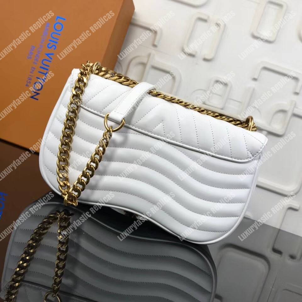 LV New Wave Chain Bag MM White