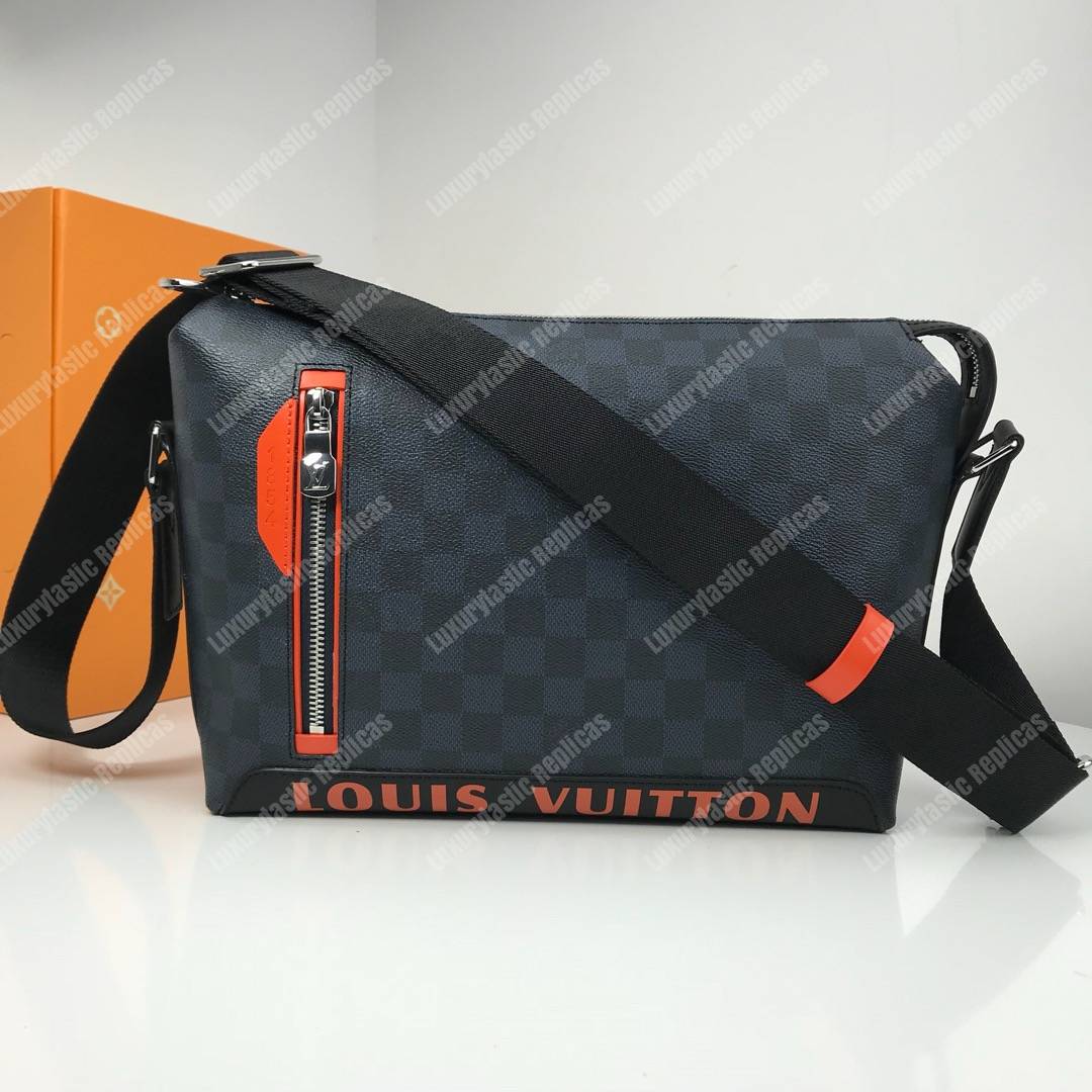 LV Damier Cobalt Canvas Race Discovery Messenger PM