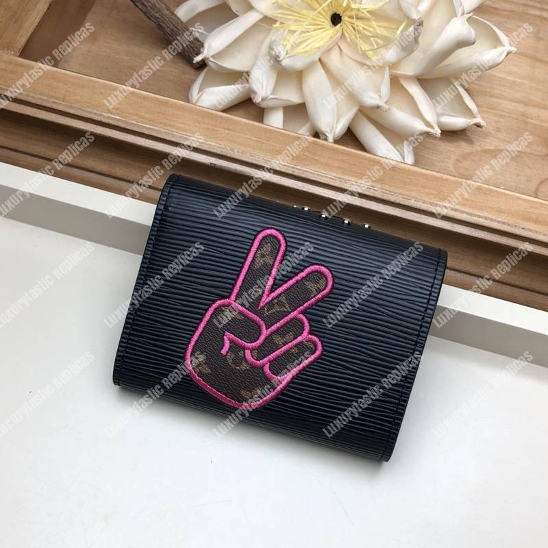 LV Special Edition Victorine Wallet Epi leather in Black