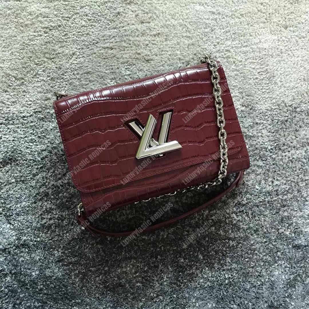 LV Twist Bag MM Crocodilien Mat