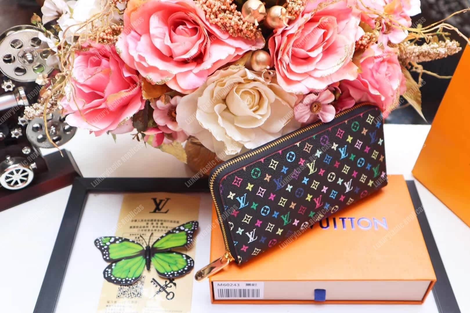 LV Zippy Wallet Monogram Multicolore Canvas (Black)