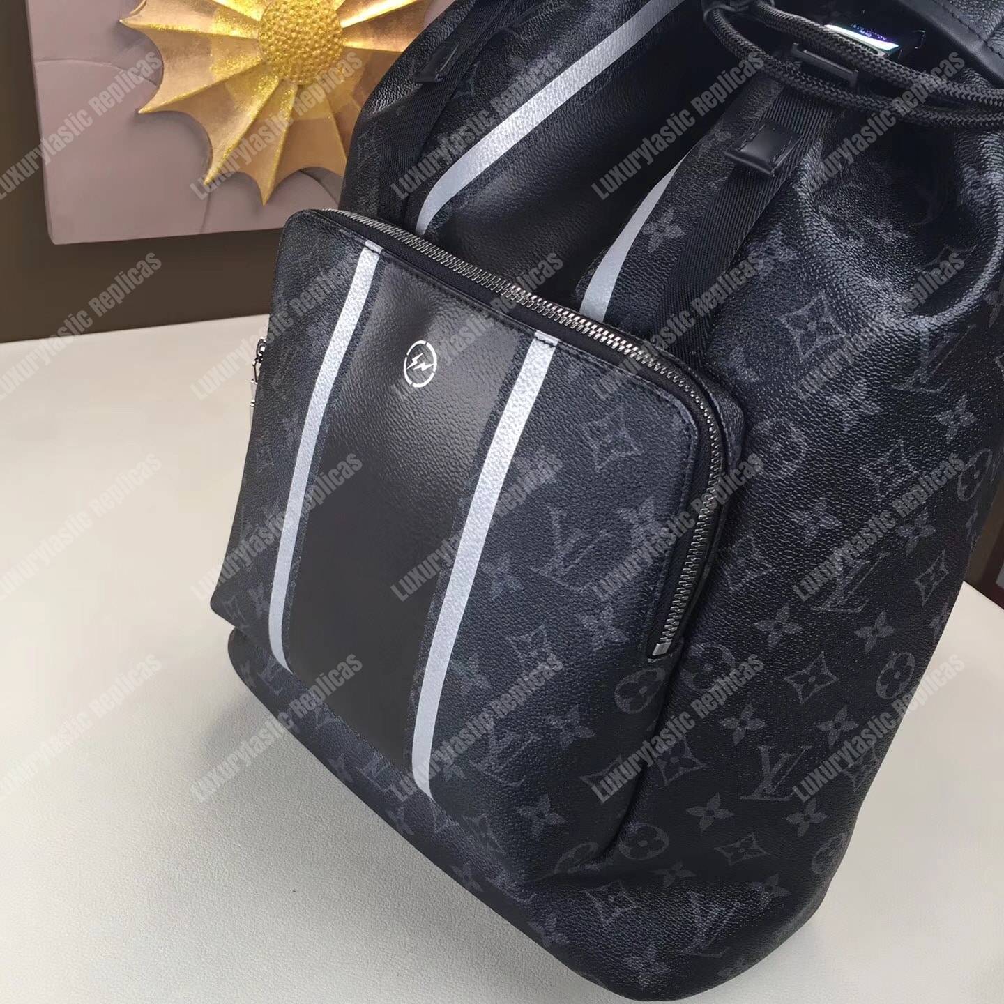 LV Zack Backpack Monogram Eclipse Canvas