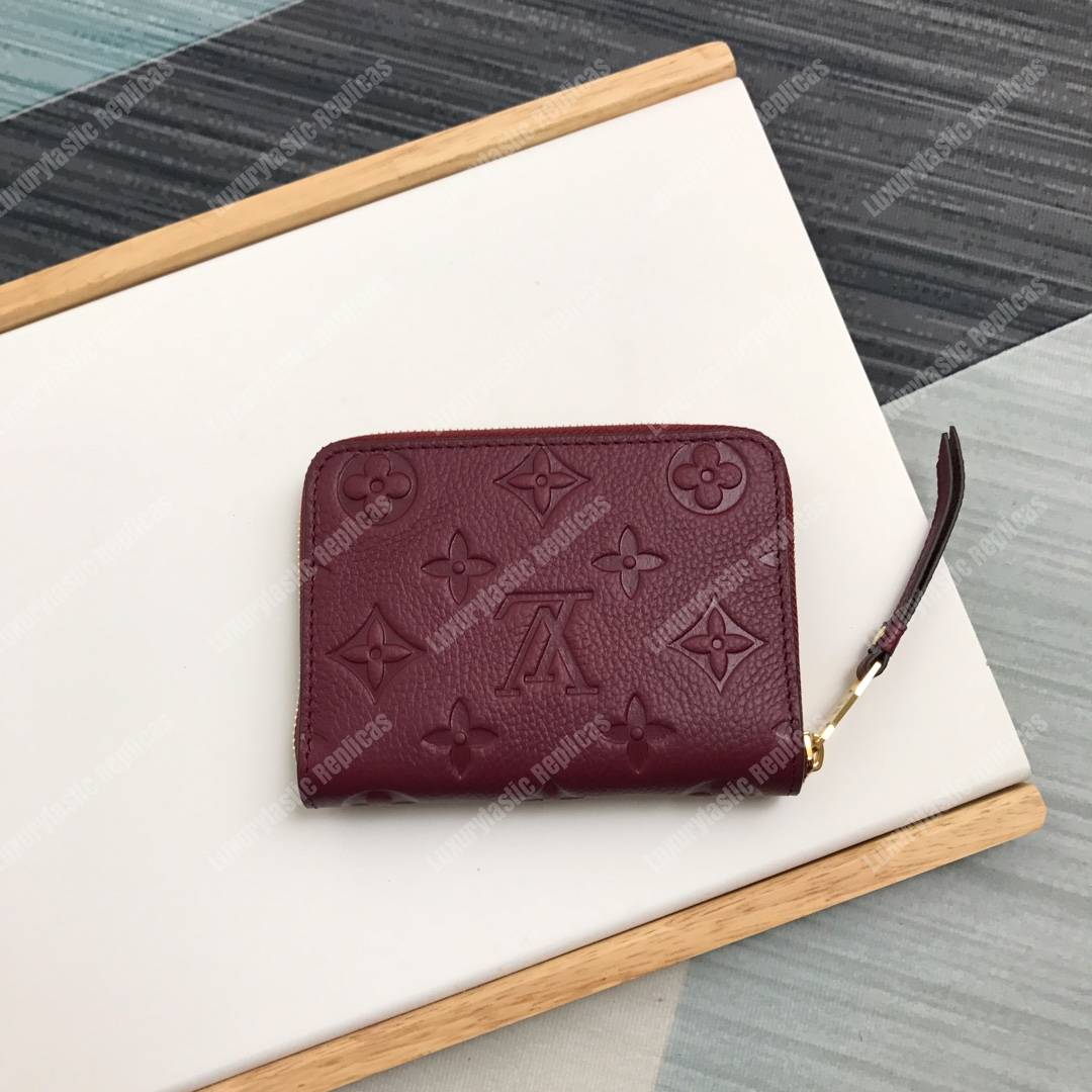 LV Zippy Coin Purse Monogram Empreinte Leather Aurore